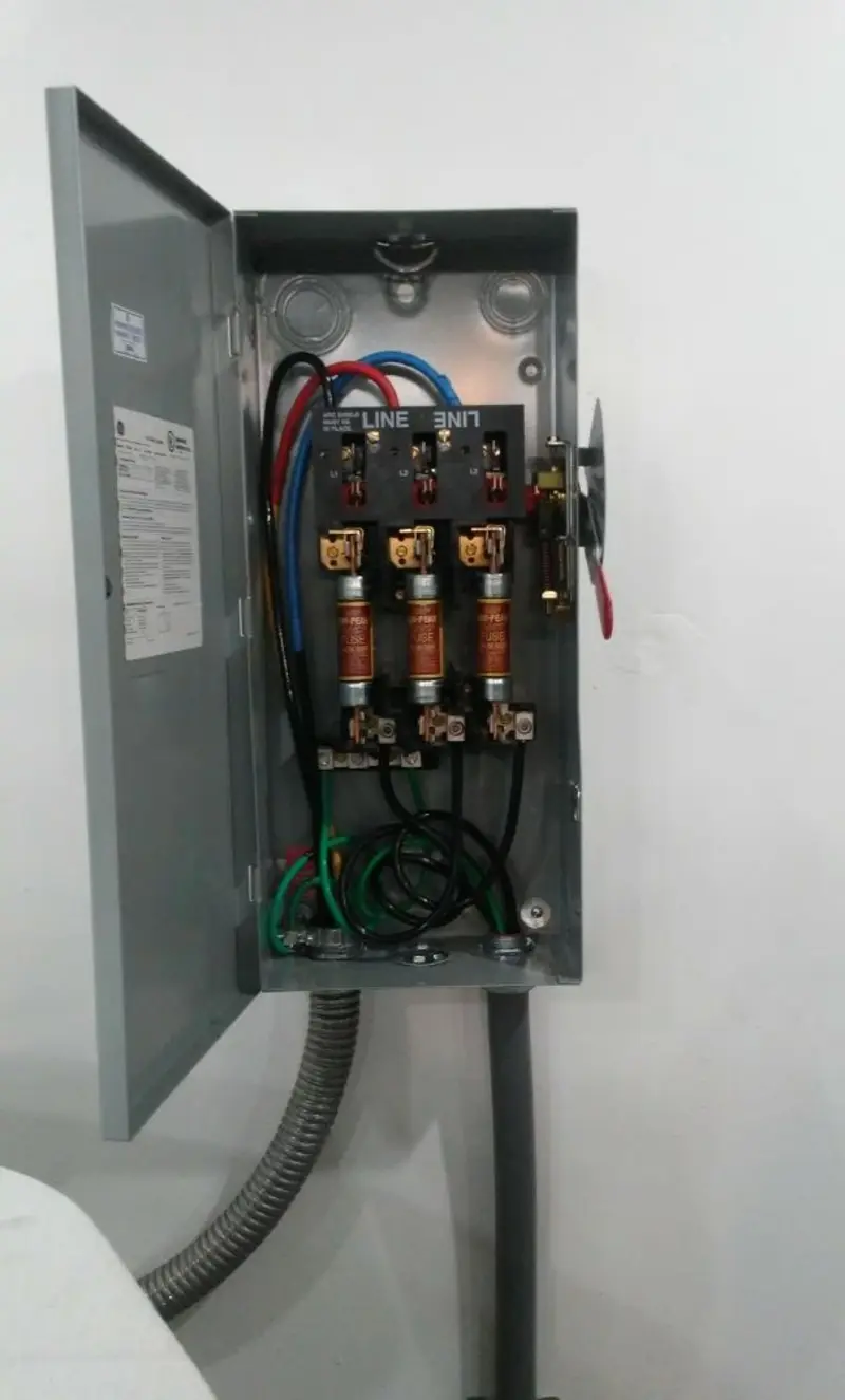 Three-phase disconnect switch installed for Electrical Wiring & Rewiring in Wyomissing